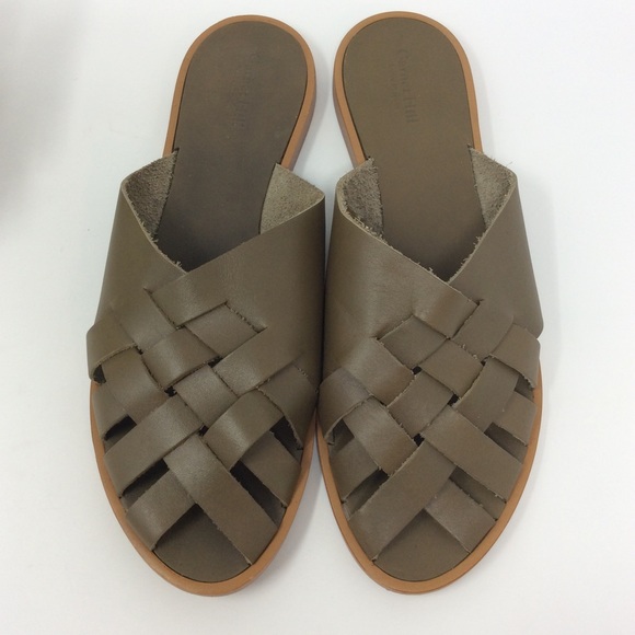 basket weave mules